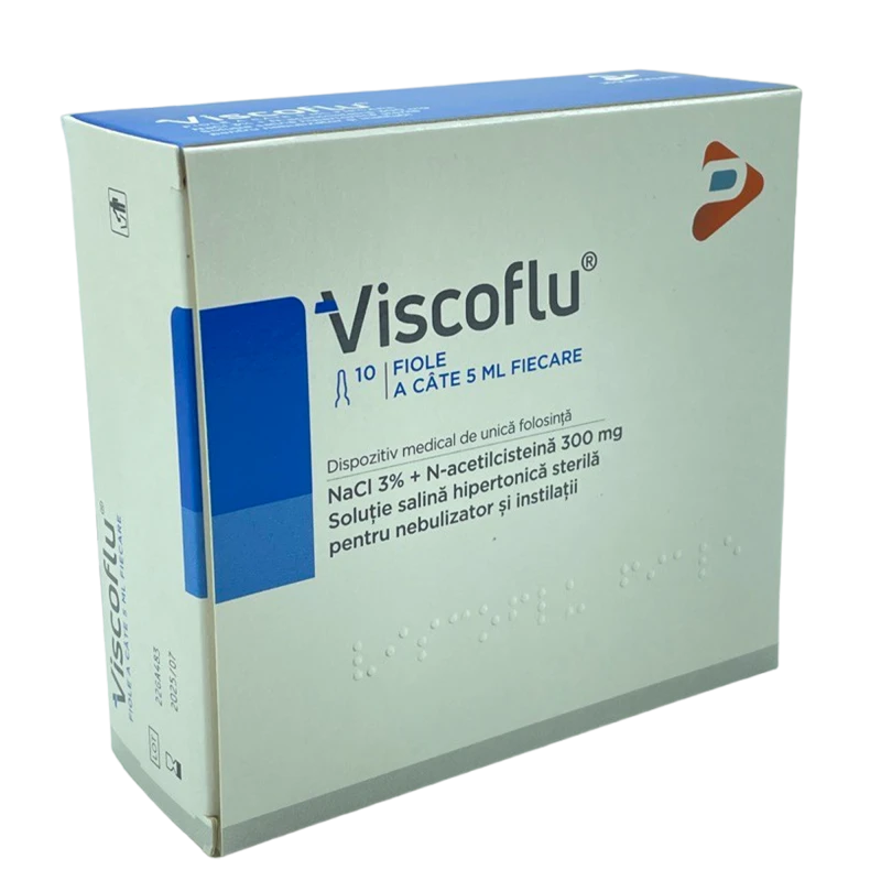 Viscoflu soluție salină hipertonică pentru inhalații 5 мл N10