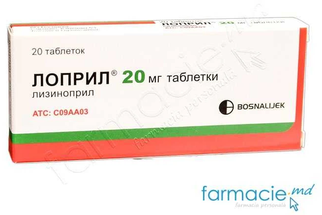 Lopril 20 mg comprimate