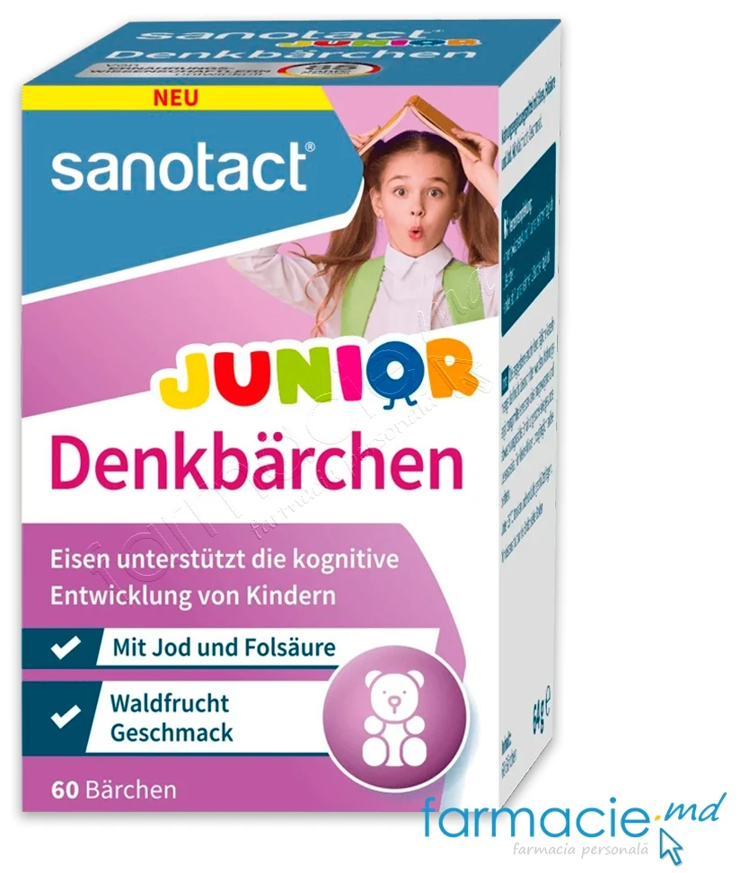 Sanotact Multivitamin + Fier+Iod+Acid folic N60 gummies