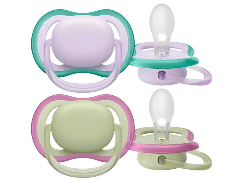 Philips Avent Ultra Soft Suzete din silicon Girl 0-6m 2 buc SCF085/24