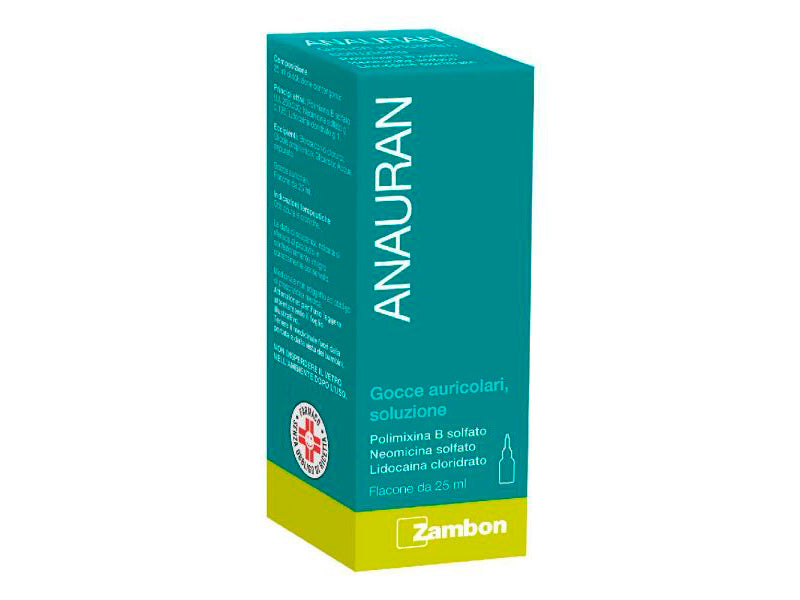 Anauran 1000000 UI/0,5 g/4 g/100 ml / 25 ml picături auriculare, soluţie