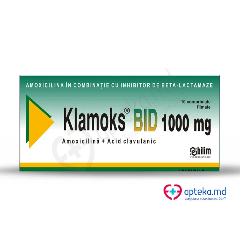 Klamoks BID 1000 mg 875 mg/125 mg comprimate filmate