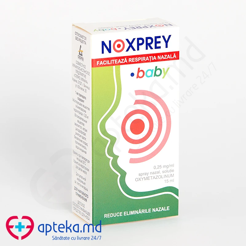 Noxprey-Baby 0,25 mg/ml / 15 ml spray nazal, soluţie