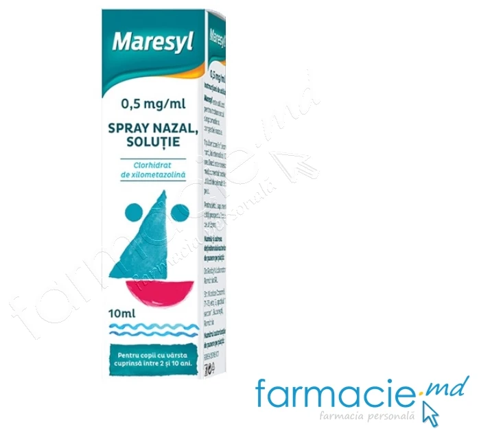 Maresyl 0,5 mg/ml / 10 ml spray nazal, soluţie