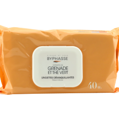 Byphasse Make-up Remover servetele pomegranadegreen tea servetel