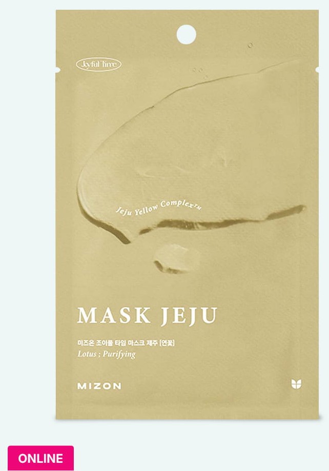 Mască de țesătură revitalizantă Mizon Joyful Time Jeju Mask Lotus