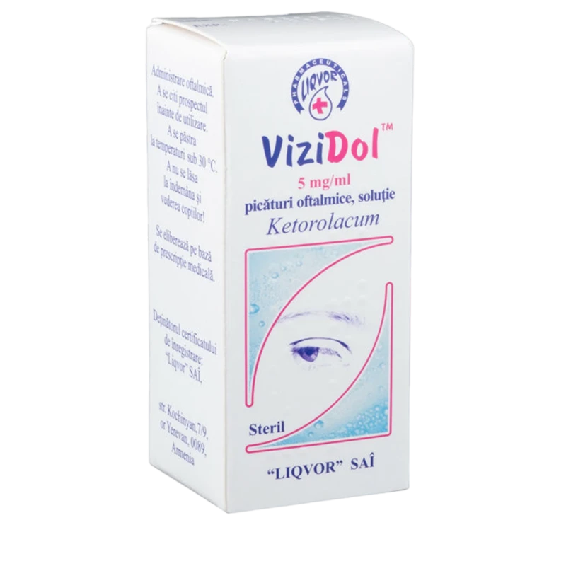 ViziDol 5 mg/ml / 5 ml picături oftalmice, soluţie