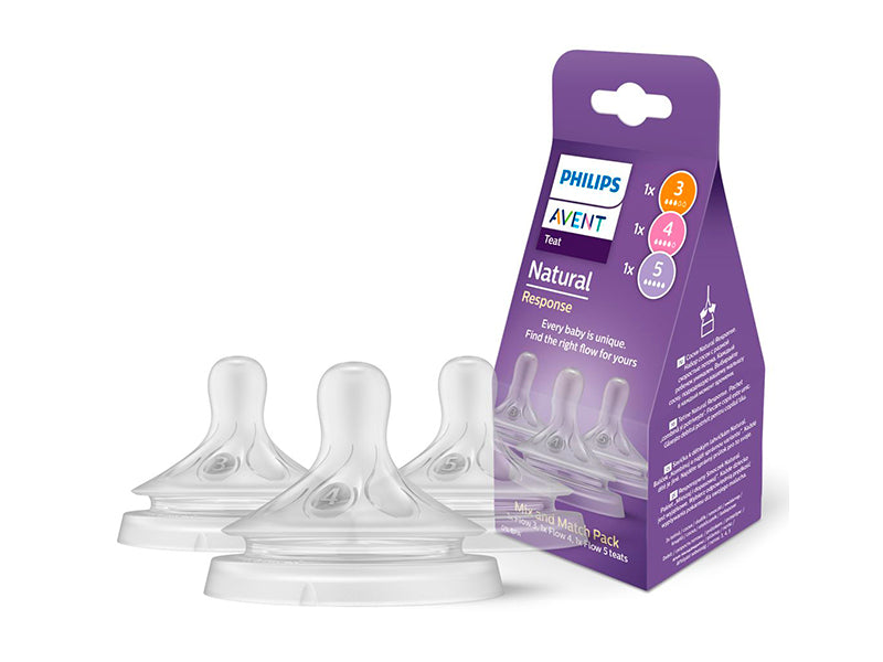 Philips Avent Natural de tetine cu flux natural 3 buc SCY960/03