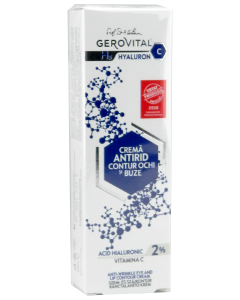 Farmec Gerovital H3 Hyaluron C antirid contur ochi si buze 15 Cremă 1 comp