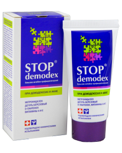Fitobiotehnologhii STOP DEMODEX pentru fata si corp 50 ml Balsam 1 comp