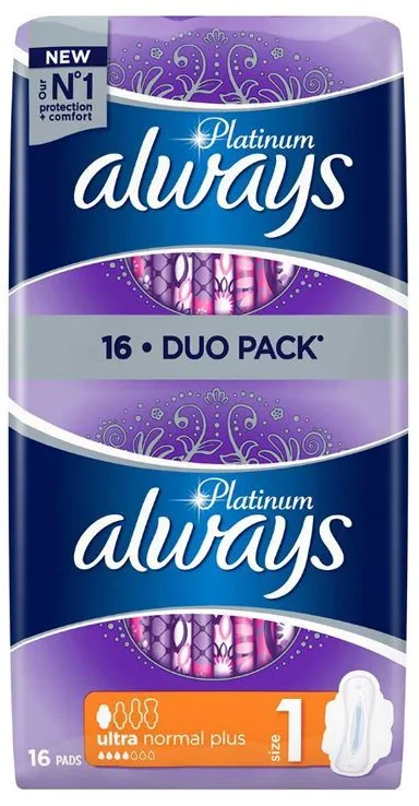 Absorbante Always Platinum Ultra Normal Duo, 16 buc.
