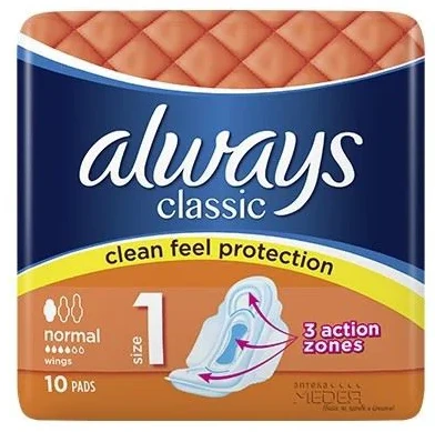 Absorbante Always Classic Single Normal, 10 buc.