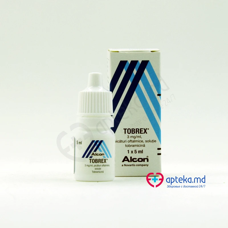 Tobrex 3 mg/ml / 5 ml picături oftalmice, soluţie