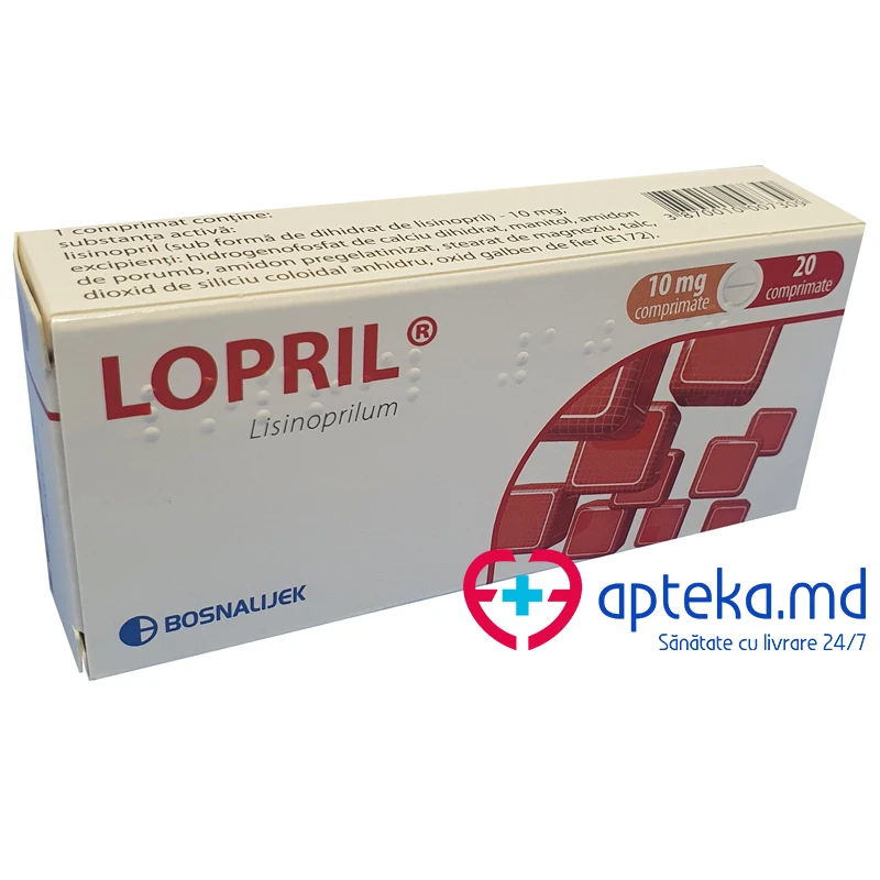 Lopril 10 mg comprimate