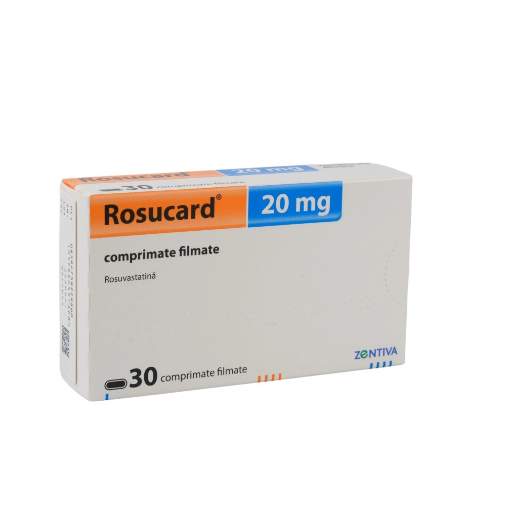Rosucard 20 mg 20 mg comprimate filmate