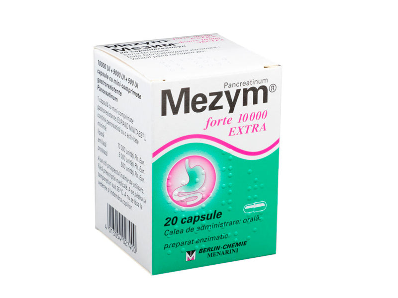Mezym forte 10000 EXTRA 10000 UI/9000 UI/500 UI capsule cu mini-comprimate gastrorezistente