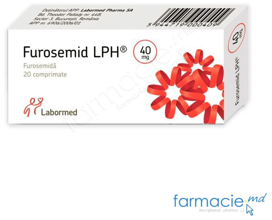 Furosemid LPH 40 mg 40 mg comprimate