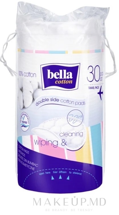 Dischete din vata Bella, 30 buc.