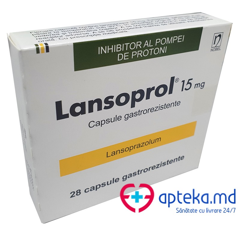 Lansoprol 15 mg capsule gastrorezistente