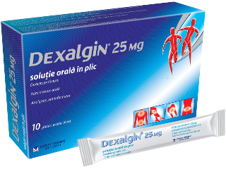 Dexalgin 25 mg 25 mg / 10 ml soluție orală în plic