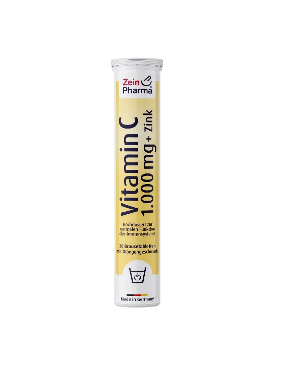 Vitamina C 1000 mg + Zinc, Portocală, ZeinPharma, 20 comprimate