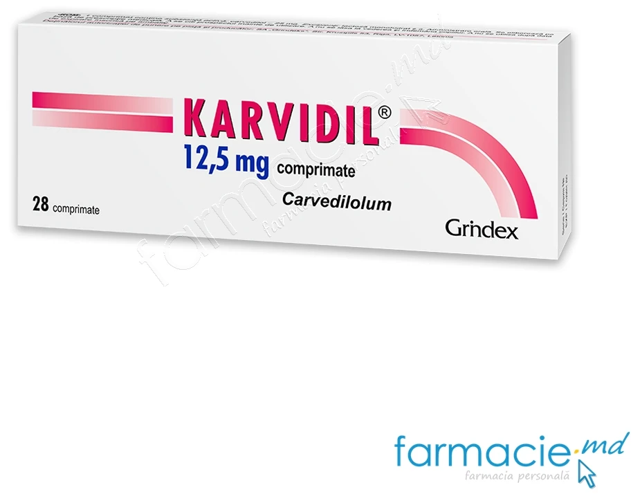 Karvidil 12,5 mg comprimate