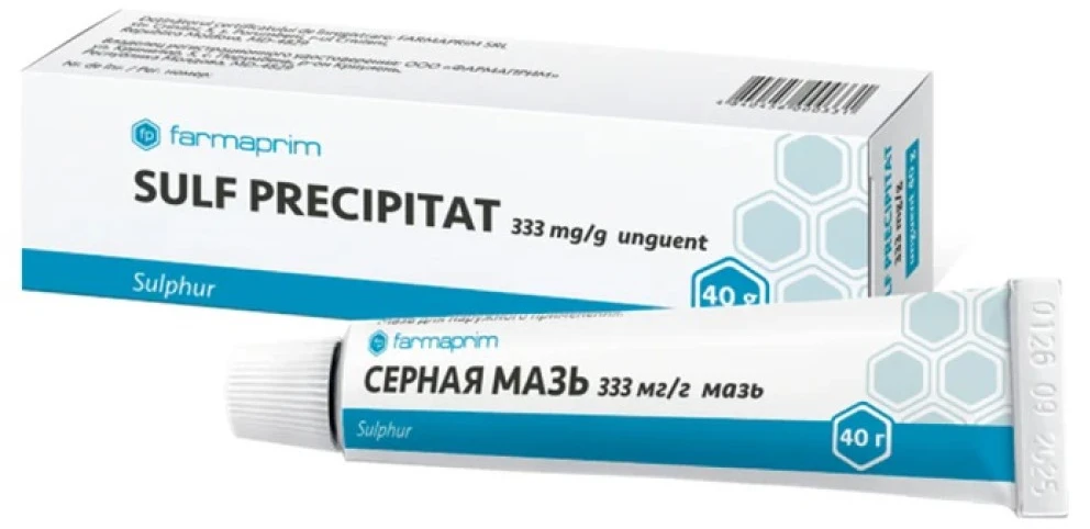 Sulf precipitat 333 mg/g / 40 g unguent