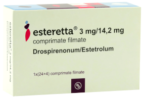 Esteretta 3 mg/14,2 mg comprimate filmate